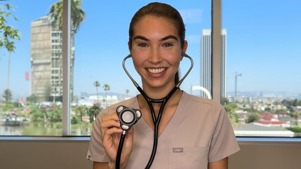 Asia Sullivan, PA-C wears the CORE 500™ Digital Stethoscope